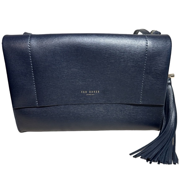 Ted Baker London -Women's Navy Blue Leather Cross Body Bag - Picture 1 of 14